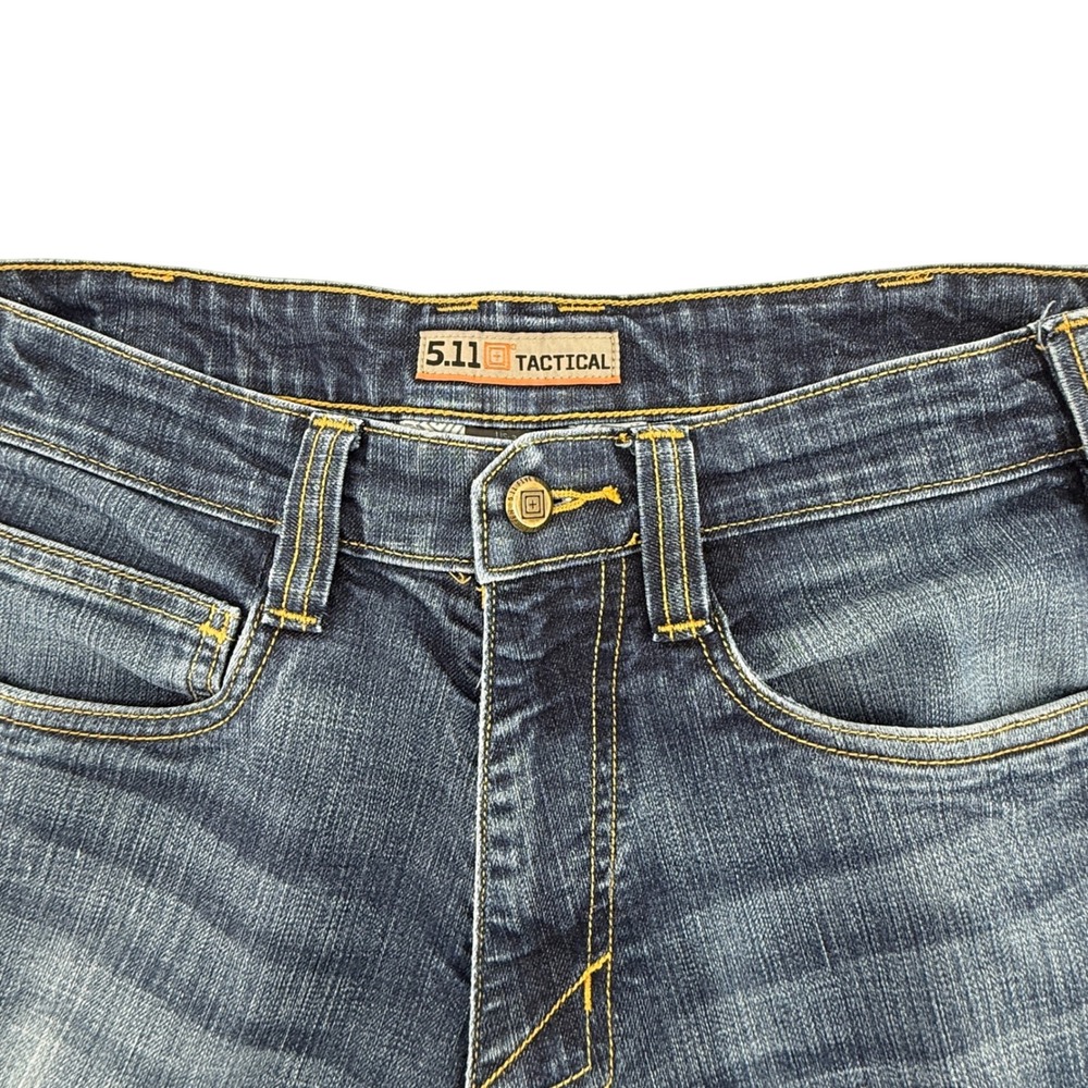 5.11 Tactical Men's‎ Dark Wash Straight Leg Denim Jeans Size 30x30 - Picture 6 of 7